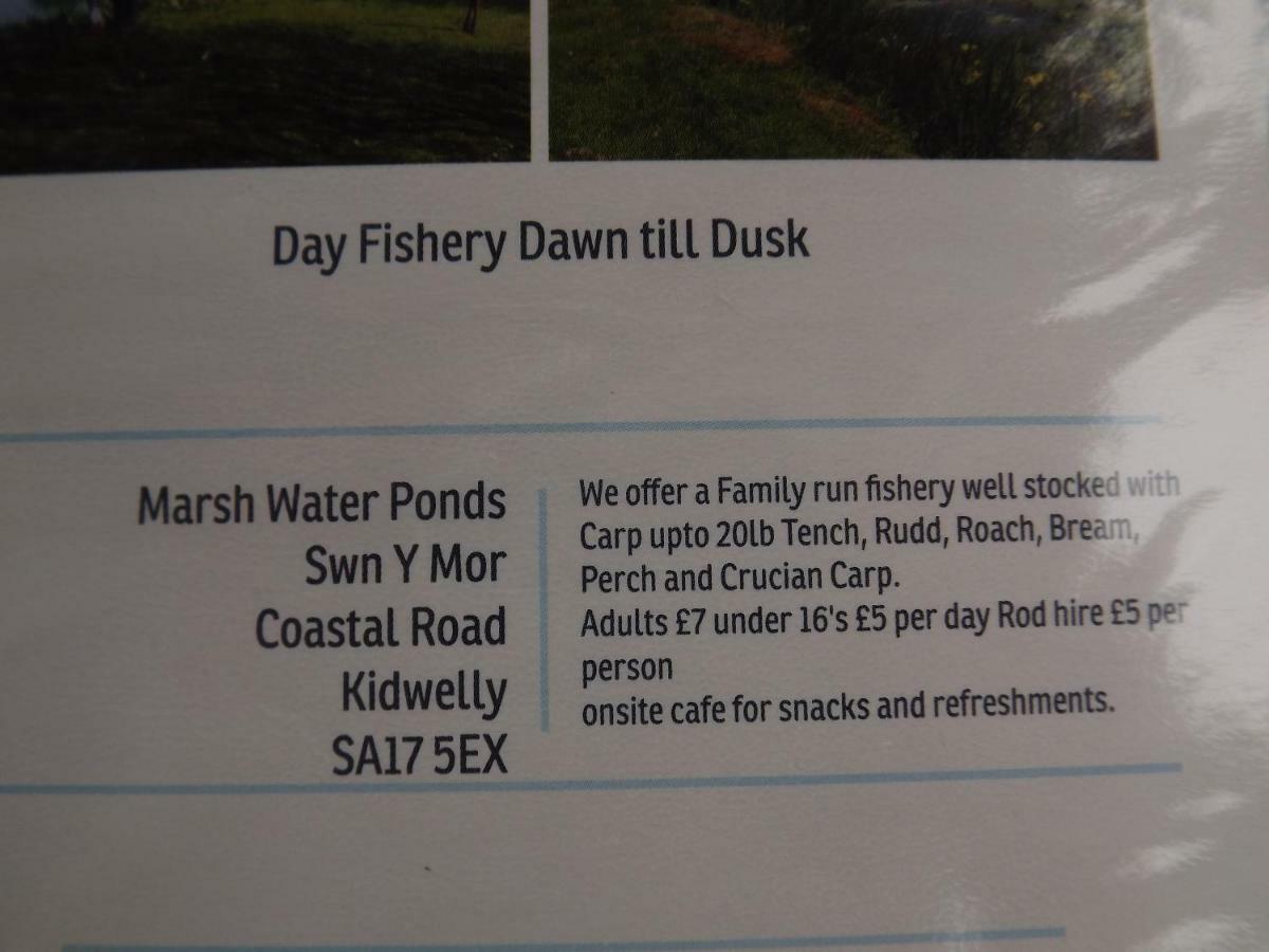Вилла Marsh Water Ponds Fishery Kidwelly Экстерьер фото